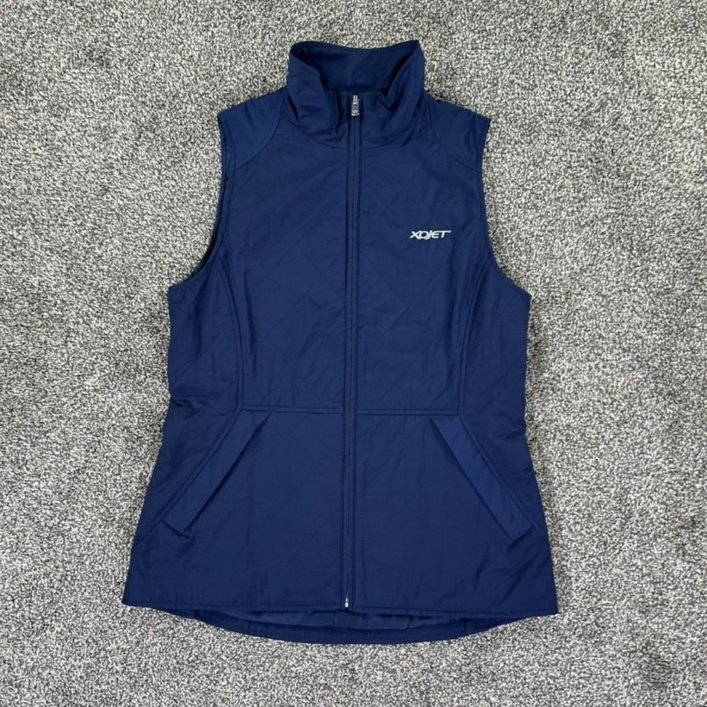 NEW Peter Millar Navy Full Zip Sleeveless Vest Womens Small Lightweight Comfort